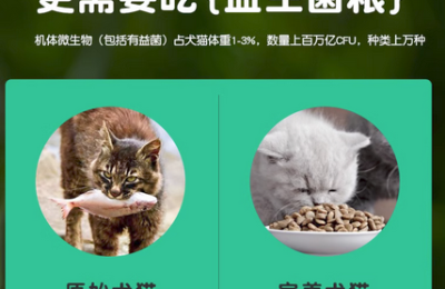 猫粮成分表怎样是合格的？添加千亿益生菌是关键