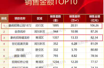 上半年冲进上海销售榜前三，“黑马”象屿地产成色几何？