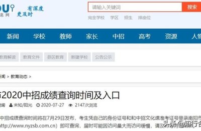 河南中考成绩查询2020(河南中考成绩查询2020分数线)