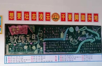 庆祝元旦黑板报(庆祝元旦黑板报图片大全)