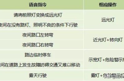 科目三灯光考试口诀表(科目三灯光考试口诀表图解)