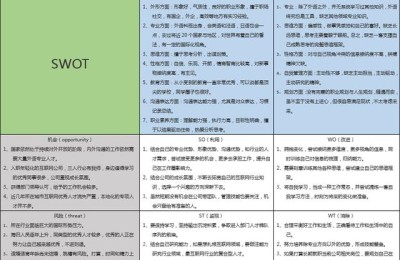 个人职业swot分析(个人职业swot分析报告)