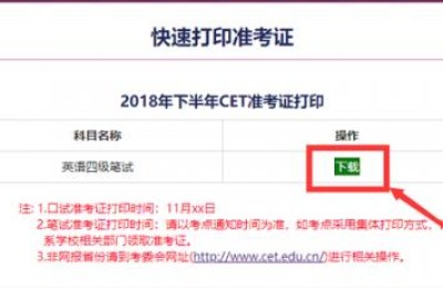 四六级准考证打印入口2020(四六级准考证打印入口2020官网)