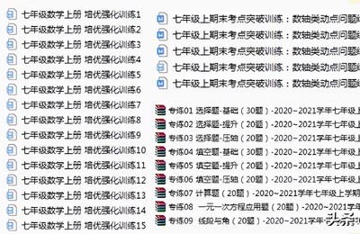 7年级数学题(七年级数学题100道)